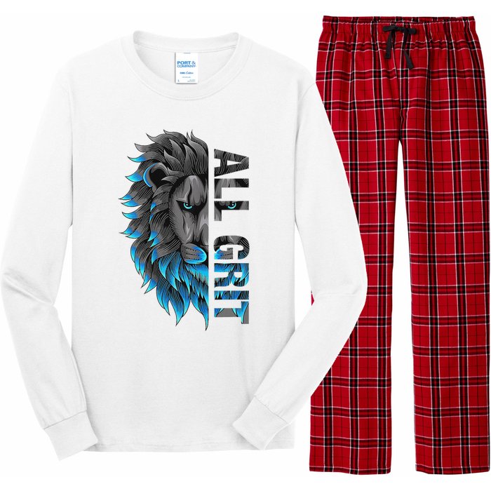 All Grit Retro Lion Lover Long Sleeve Pajama Set