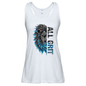 All Grit Retro Lion Lover Ladies Essential Flowy Tank