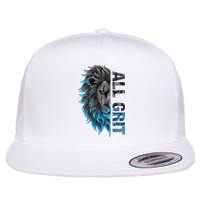 All Grit Retro Lion Lover Flat Bill Trucker Hat