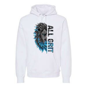 All Grit Retro Lion Lover Premium Hoodie