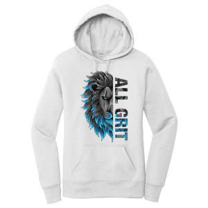 All Grit Retro Lion Lover Women's Pullover Hoodie