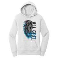 All Grit Retro Lion Lover Women's Pullover Hoodie