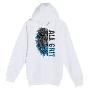 All Grit Retro Lion Lover Premium Pullover Hoodie