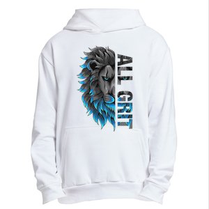 All Grit Retro Lion Lover Urban Pullover Hoodie