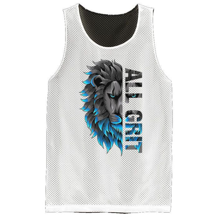 All Grit Retro Lion Lover Mesh Reversible Basketball Jersey Tank