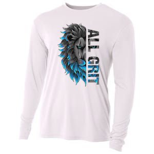 All Grit Retro Lion Lover Cooling Performance Long Sleeve Crew