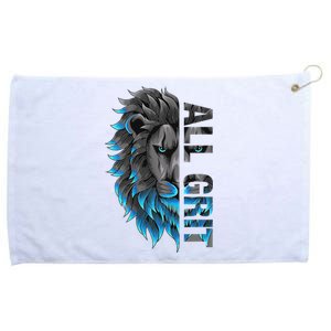 All Grit Retro Lion Lover Grommeted Golf Towel