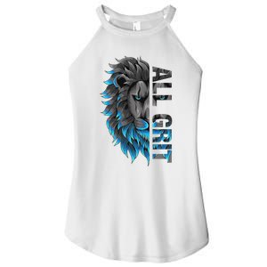 All Grit Retro Lion Lover Women's Perfect Tri Rocker Tank