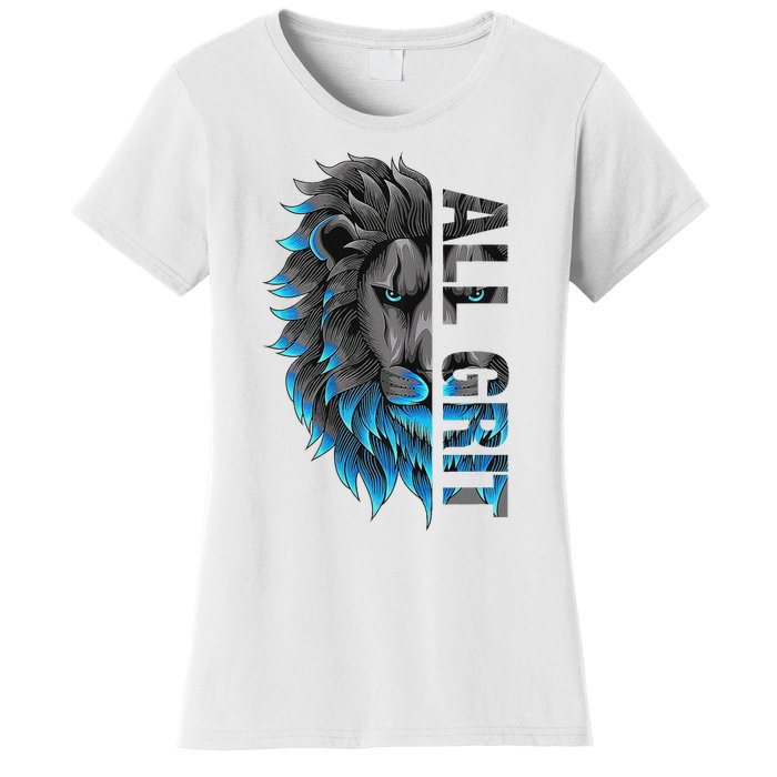 All Grit Retro Lion Lover Women's T-Shirt