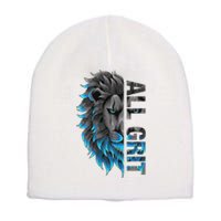 All Grit Retro Lion Lover Short Acrylic Beanie