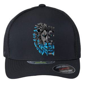 All Grit Retro Lion Lover Flexfit Unipanel Trucker Cap