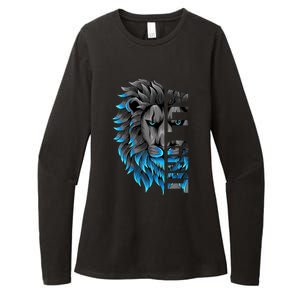 All Grit Retro Lion Lover Womens CVC Long Sleeve Shirt