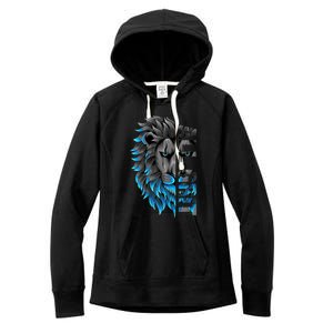 All Grit Retro Lion Lover Women's Fleece Hoodie