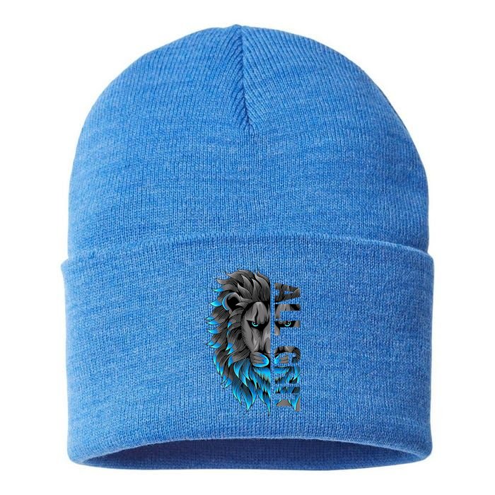 All Grit Retro Lion Lover Sustainable Knit Beanie