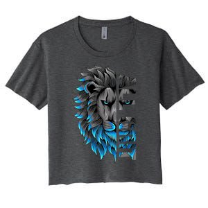 All Grit Retro Lion Lover Women's Crop Top Tee