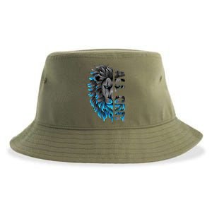 All Grit Retro Lion Lover Sustainable Bucket Hat