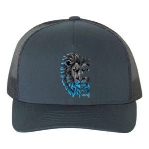 All Grit Retro Lion Lover Yupoong Adult 5-Panel Trucker Hat