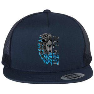 All Grit Retro Lion Lover Flat Bill Trucker Hat