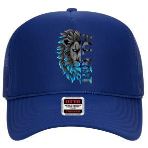 All Grit Retro Lion Lover High Crown Mesh Back Trucker Hat