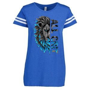 All Grit Retro Lion Lover Enza Ladies Jersey Football T-Shirt