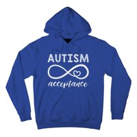 Autism Gift Red Instead Inifinity Gift Acceptance Cute Gift Hoodie