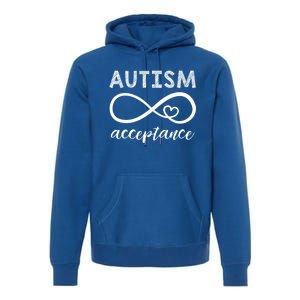 Autism Gift Red Instead Inifinity Gift Acceptance Cute Gift Premium Hoodie