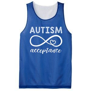 Autism Gift Red Instead Inifinity Gift Acceptance Cute Gift Mesh Reversible Basketball Jersey Tank