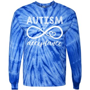 Autism Gift Red Instead Inifinity Gift Acceptance Cute Gift Tie-Dye Long Sleeve Shirt