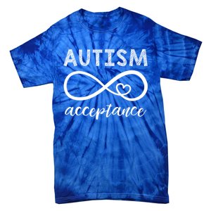 Autism Gift Red Instead Inifinity Gift Acceptance Cute Gift Tie-Dye T-Shirt