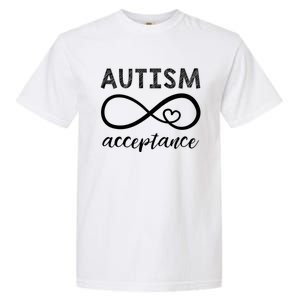 Autism Gift Red Instead Inifinity Gift Acceptance Cute Gift Garment-Dyed Heavyweight T-Shirt