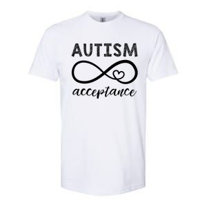 Autism Gift Red Instead Inifinity Gift Acceptance Cute Gift Softstyle CVC T-Shirt