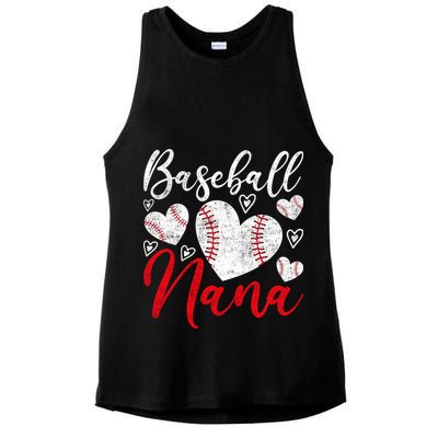 American Game Retired Baseball Nana Grandmother Baseball Ladies PosiCharge Tri-Blend Wicking Tank