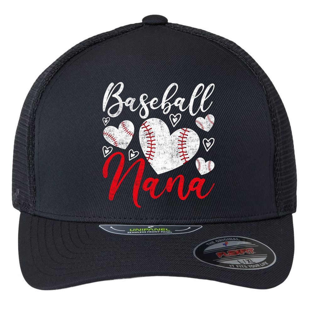 American Game Retired Baseball Nana Grandmother Baseball Flexfit Unipanel Trucker Cap