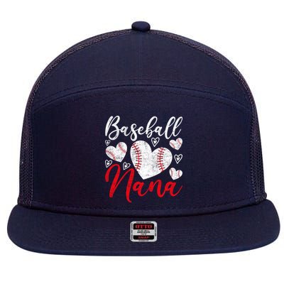 American Game Retired Baseball Nana Grandmother Baseball 7 Panel Mesh Trucker Snapback Hat