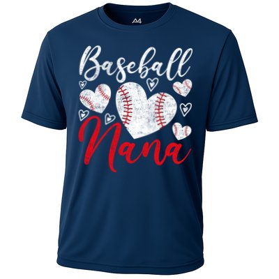 American Game Retired Baseball Nana Grandmother Baseball Cooling Performance Crew T-Shirt