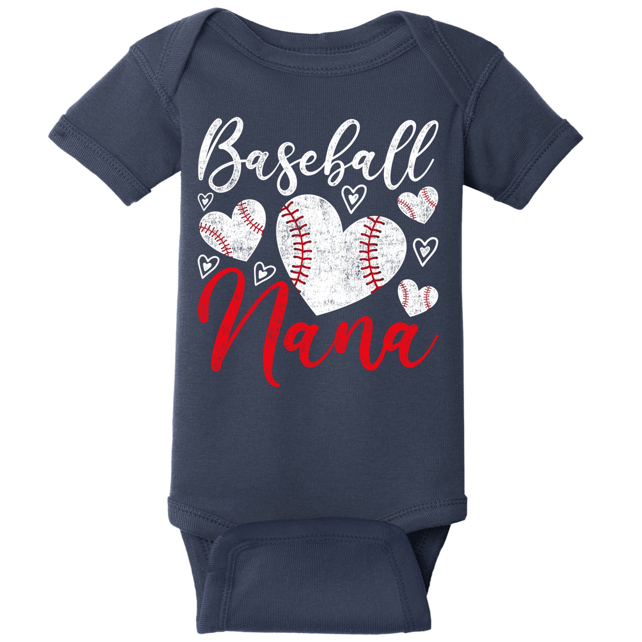 American Game Retired Baseball Nana Grandmother Baseball Baby Bodysuit