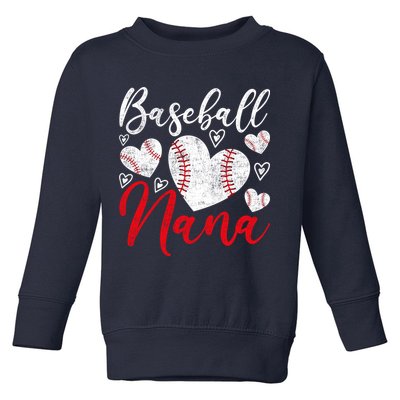 American Game Retired Baseball Nana Grandmother Baseball Toddler Sweatshirt