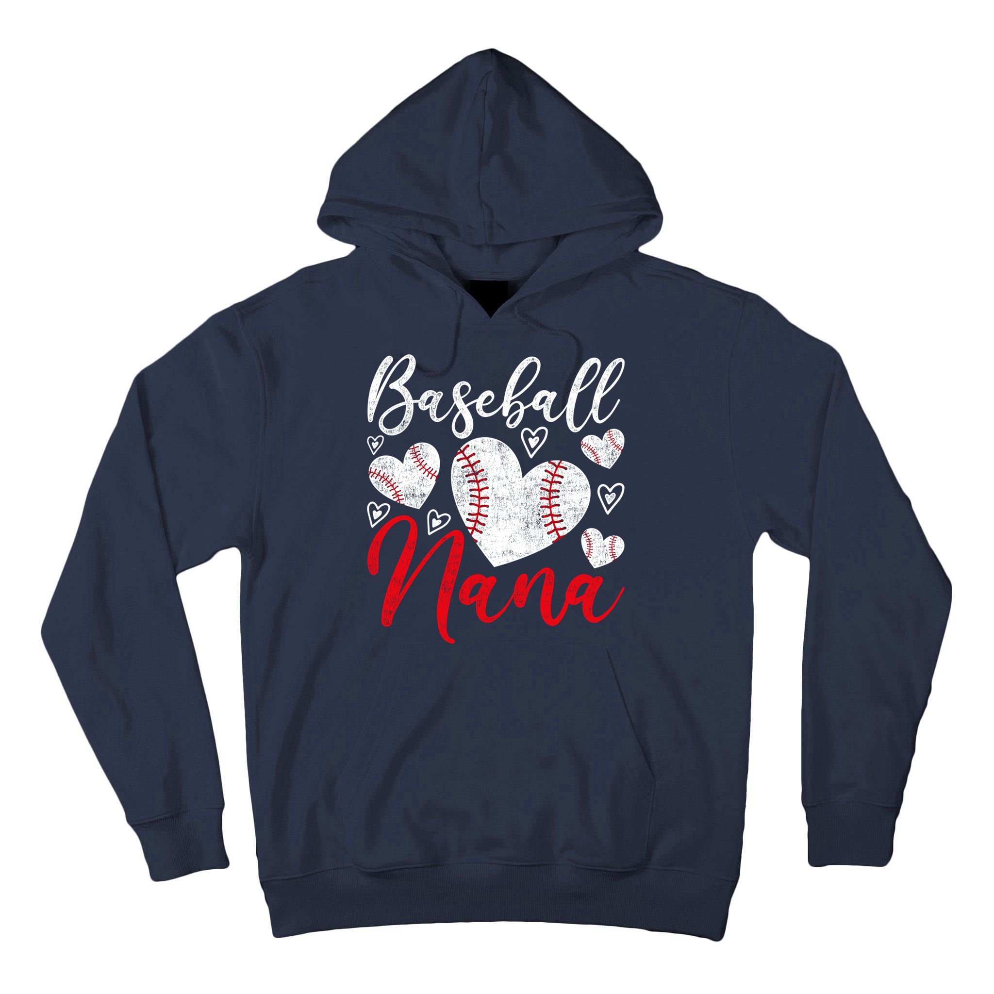 American Game Retired Baseball Nana Grandmother Baseball Tall Hoodie
