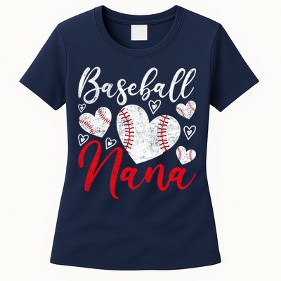 American Game Retired Baseball Nana Grandmother Baseball Womens T-Shirt