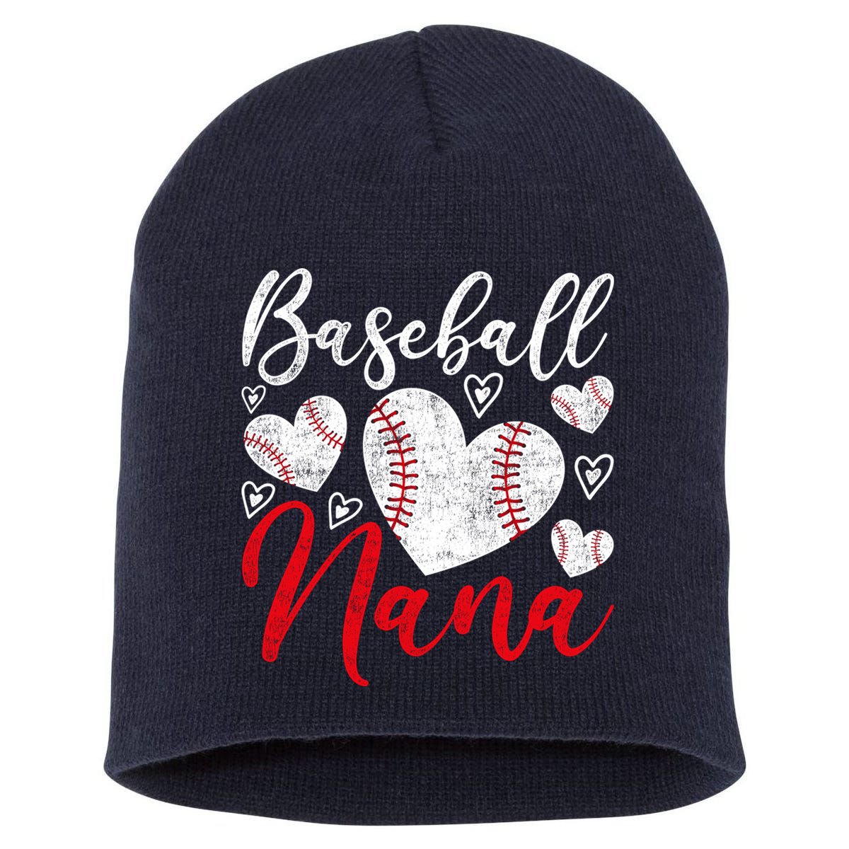 American Game Retired Baseball Nana Grandmother Baseball Short Acrylic Beanie
