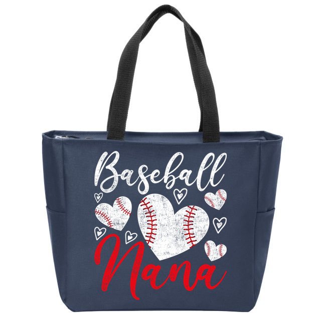 American Game Retired Baseball Nana Grandmother Baseball Zip Tote Bag