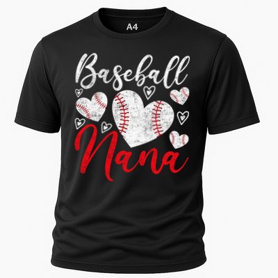American Game Retired Baseball Nana Grandmother Baseball Mother's Day Cooling Performance Crew T-Shirt