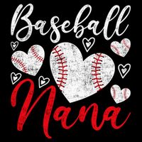 American Game Retired Baseball Nana Grandmother Baseball Mother's Day Impact Tech Backpack