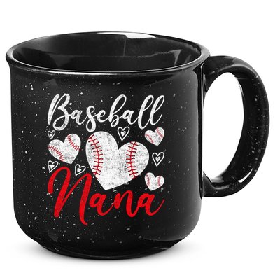 American Game Retired Baseball Nana Grandmother Baseball Mother's Day 15oz Campfire Ceramic Mug