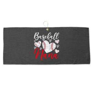 American Game Retired Baseball Nana Grandmother Baseball Mother's Day Large Microfiber Waffle Golf Towel