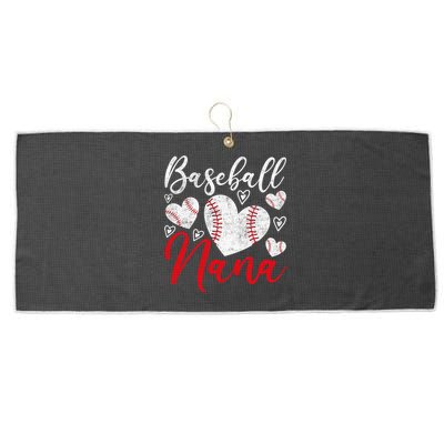 American Game Retired Baseball Nana Grandmother Baseball Mother's Day Large Microfiber Waffle Golf Towel