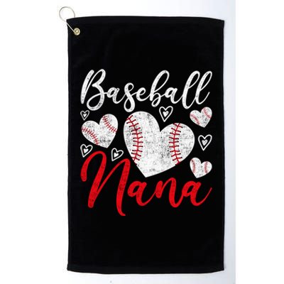 American Game Retired Baseball Nana Grandmother Baseball Mother's Day Platinum Collection Golf Towel