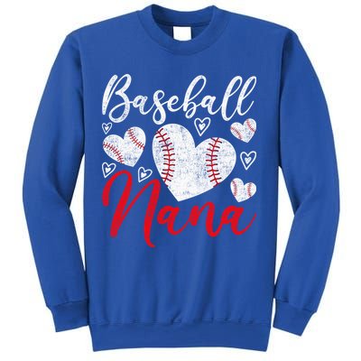 American Game Retired Baseball Nana Grandmother Baseball Mother's Day Sweatshirt