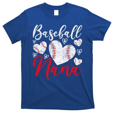 American Game Retired Baseball Nana Grandmother Baseball Mother's Day T-Shirt
