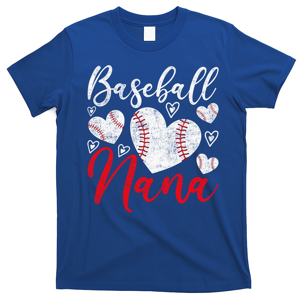 American Game Retired Baseball Nana Grandmother Baseball Mother's Day T-Shirt